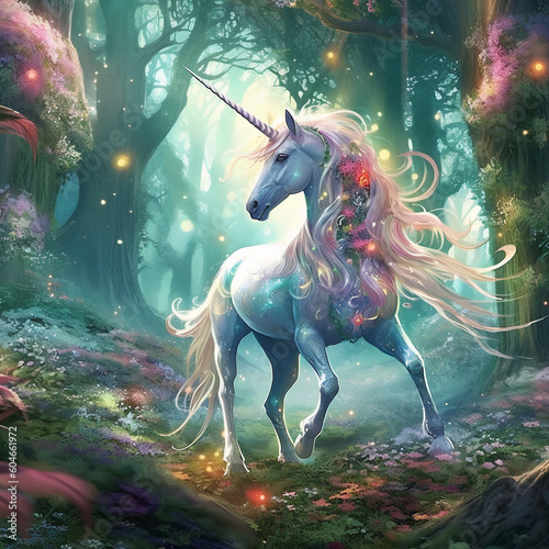Magical Unicorn Ai generative © Agnieszka
