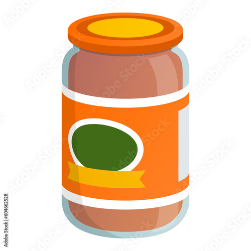 Traditional tasty sauce in a jar