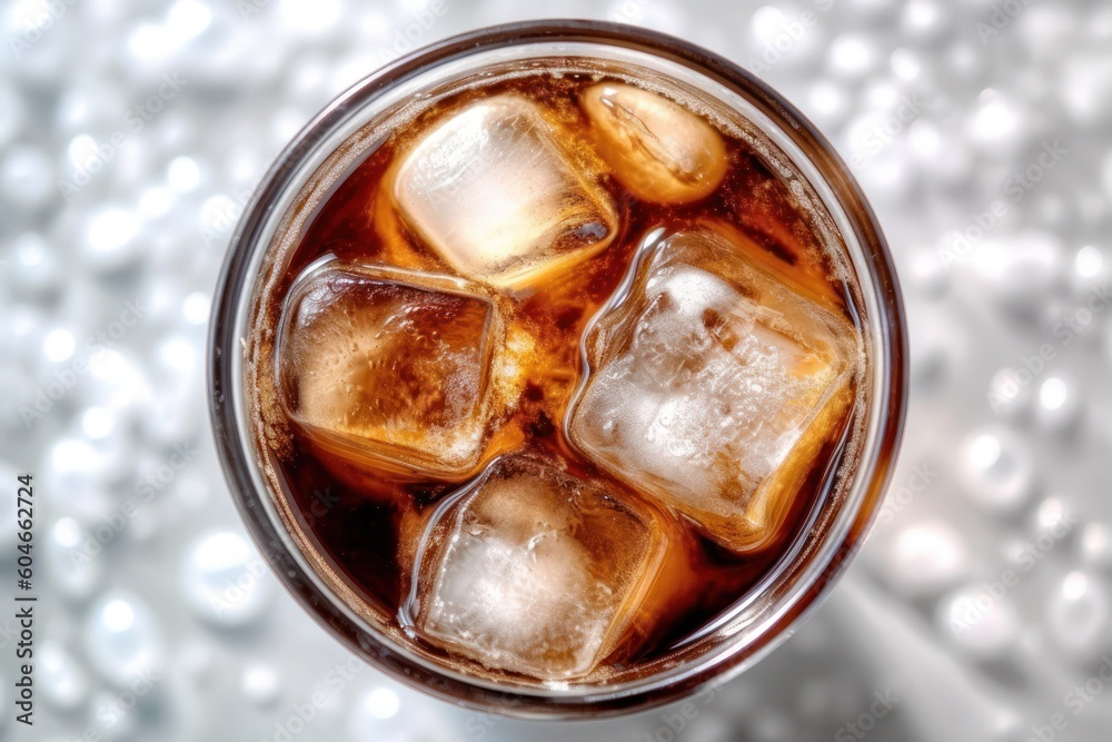 Generative AI collection a cup iced americano top view Food Photography Generative AI collection a cup iced americano top view Food Photography