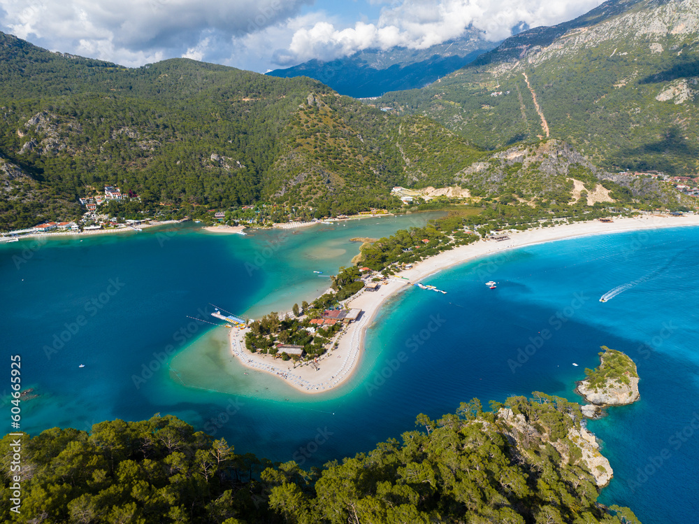 Drone-Captured Landscape of Ölüdeniz, Fethiye, Muğla