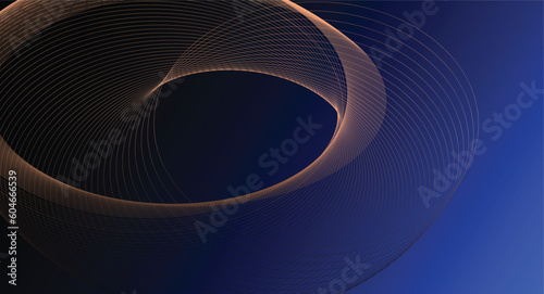 Wallpaper Mural abstract blue wave background. Blue minimal round lines abstract background. Thin line wavy abstract vector background. Curve wave seamless pattern. Line art striped graphic template Torontodigital.ca