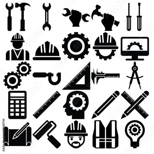 Set of Engineering  Icons