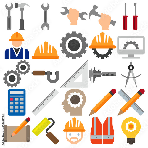 Set of Engineering  Icons
