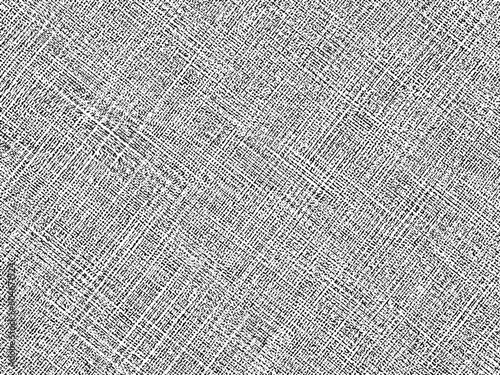 Vector fabric texture. Distressed texture of weaving fabric. Grunge background. Abstract halftone vector illustration.