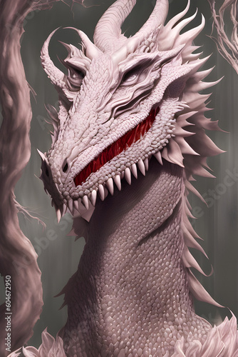illustration of the dragon, generative ai