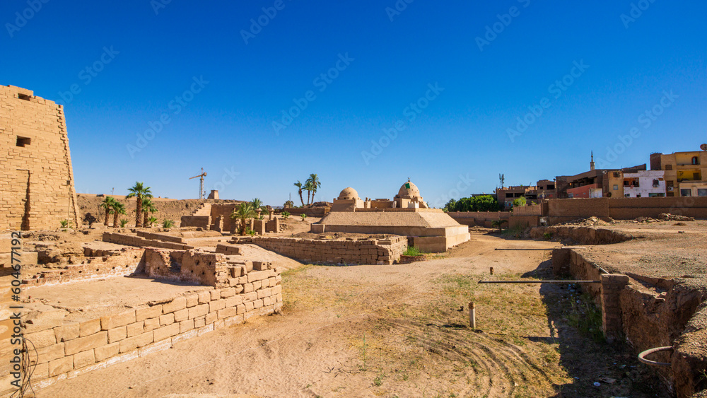 Ancient ruins of Karnak temple in Luxor, Egypt