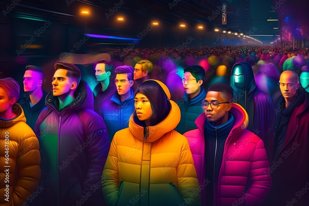 Chaotic Pop Art People Generative AI Chaotic Pop Art People Generative AI