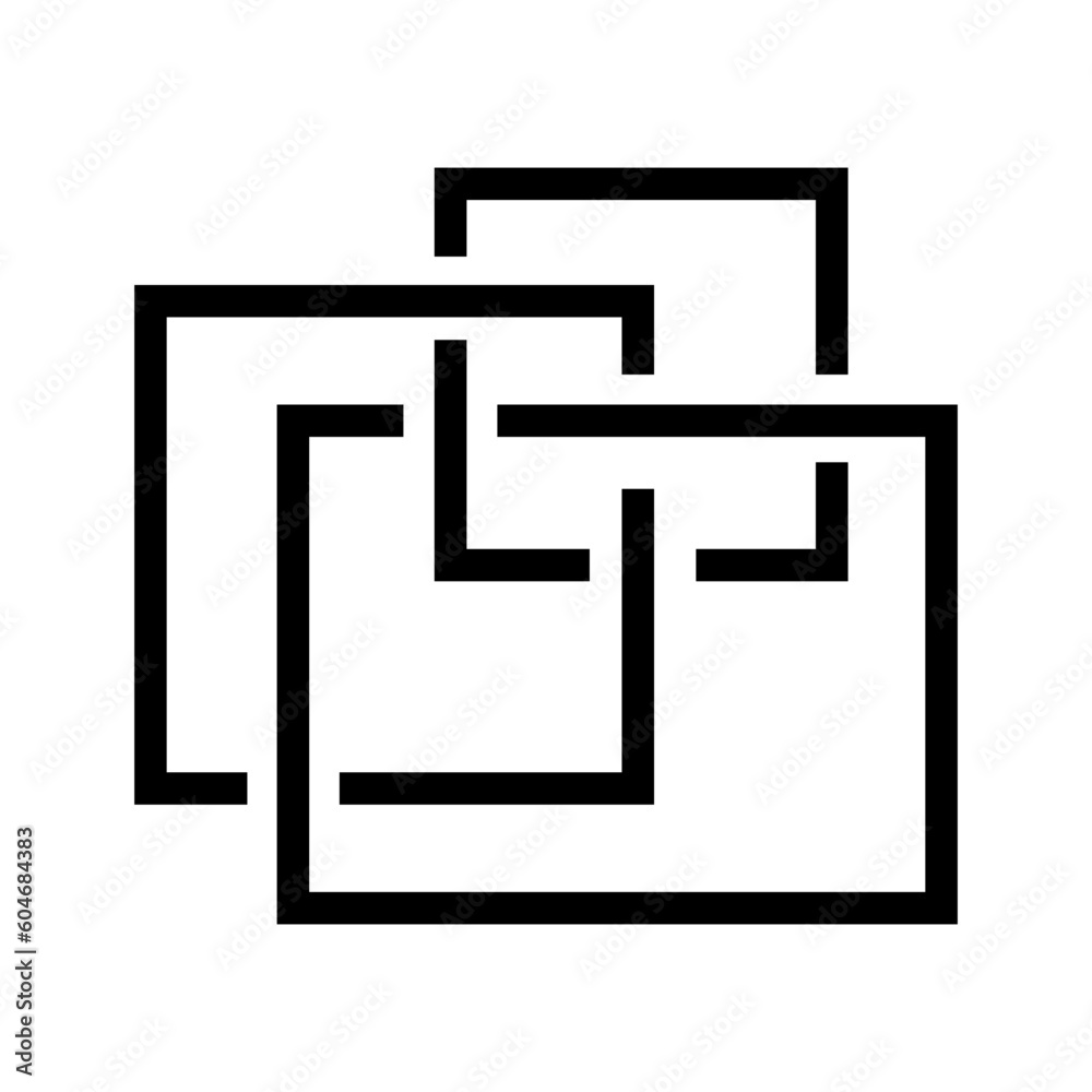 Geometric abstract icon Geometric abstract icon