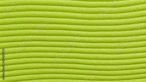 Light Lime Green Seersucker Fabric Texture Background - Textile Material - Generative AI