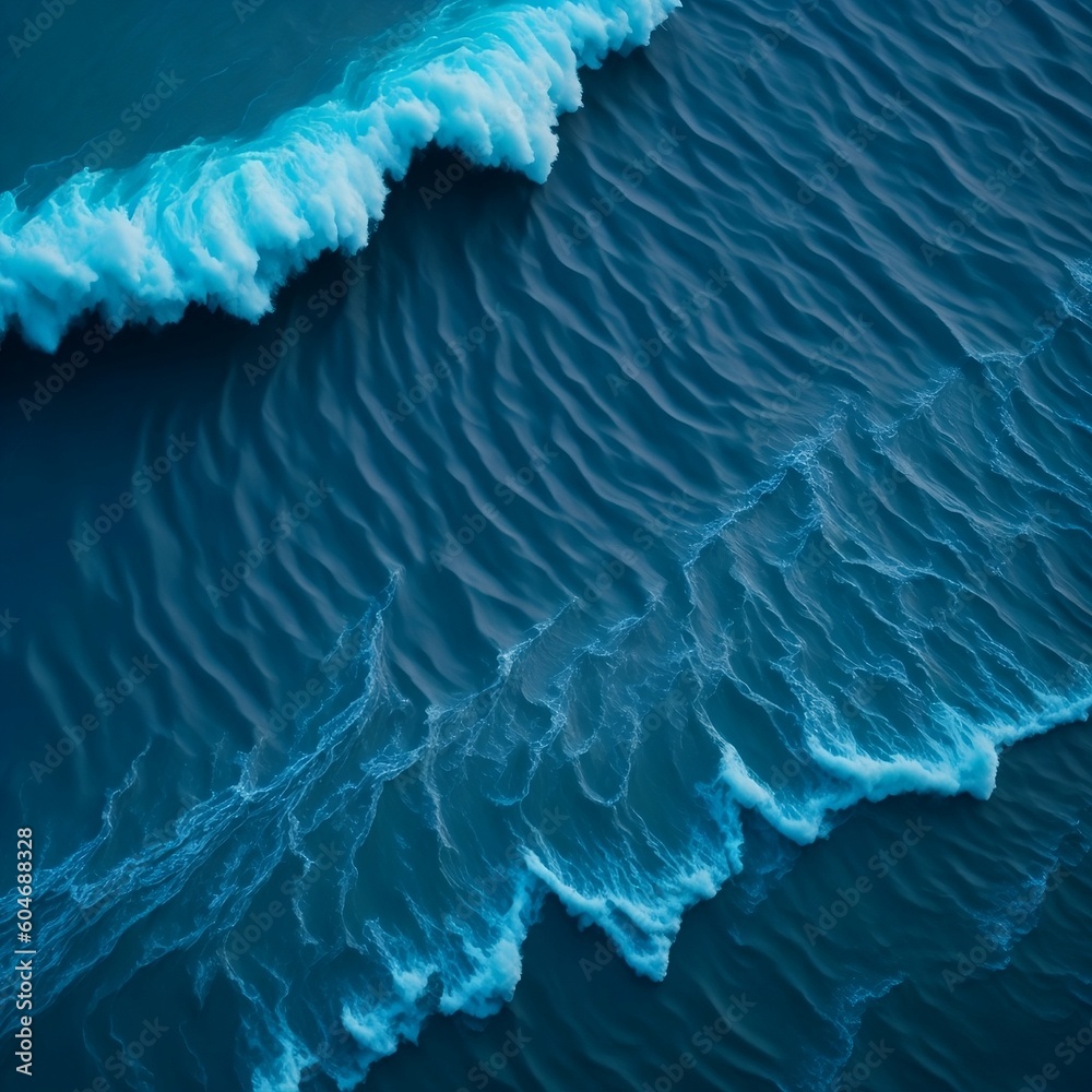 Blue Ocean waves on the beach Background, Ocean Waves, Waves Background