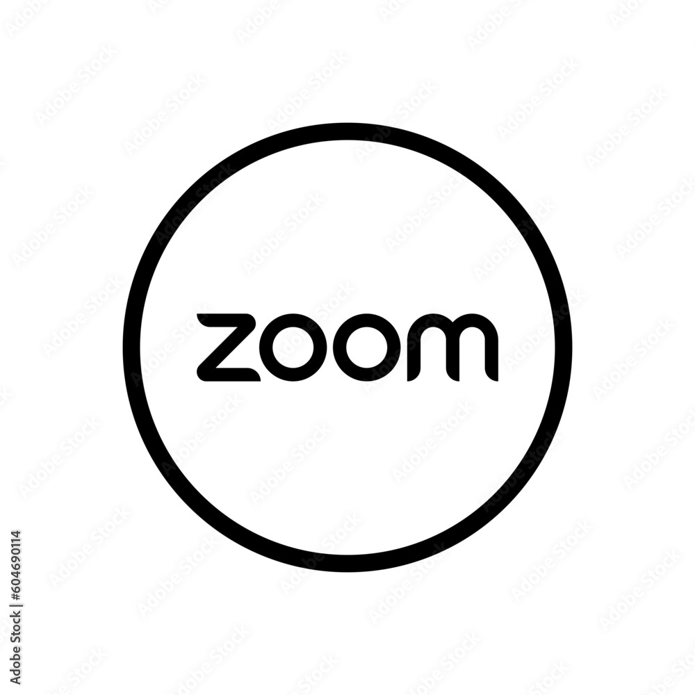zoom logo. zoom icon , social media icons. social media and social