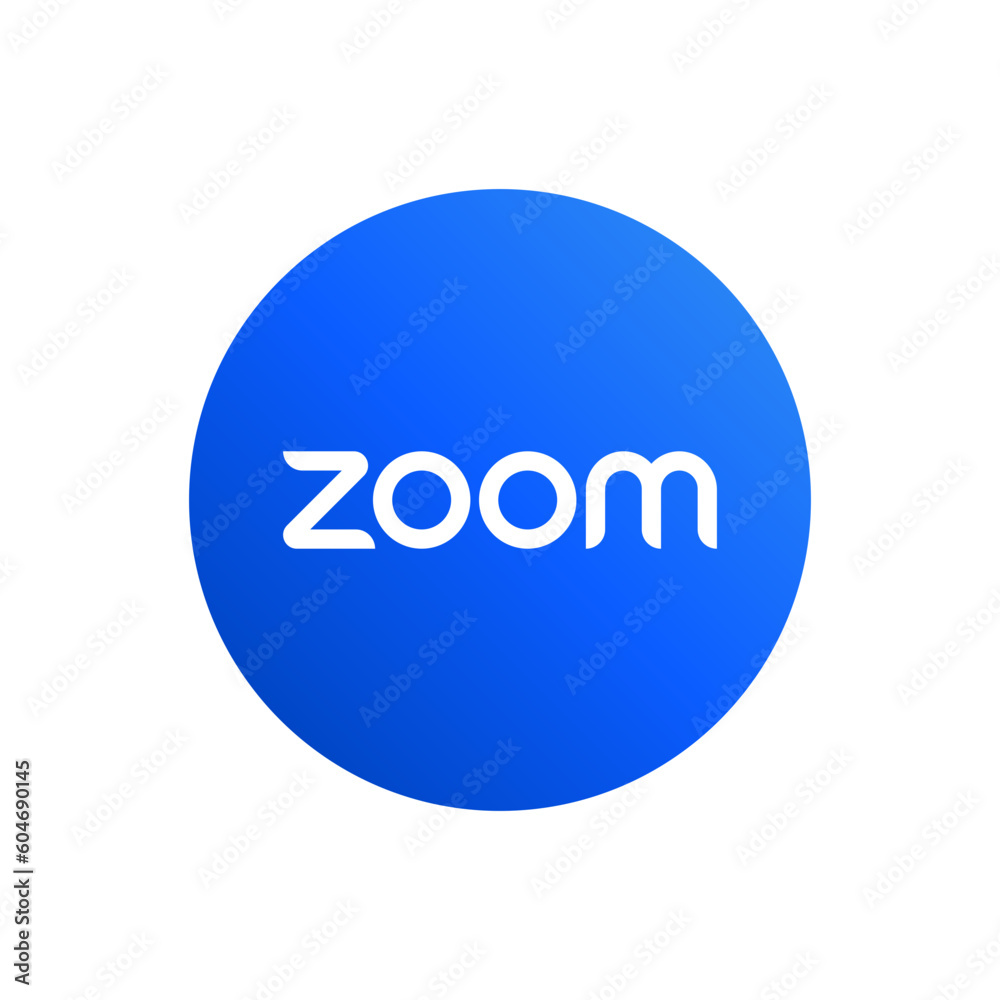 zoom logo. zoom icon , social media icons. social media and social