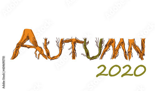 Autumn symbolism of maple leaves and lionfish