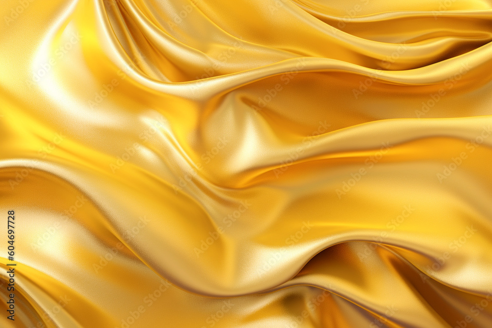 Liquid golden background, exuding the opulent texture of silk. Ai generated Liquid golden background, exuding the opulent texture of silk. Ai generated