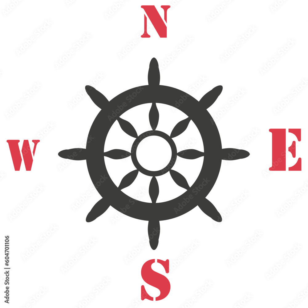 Obraz premium The best Ship Steering Wheel icon vector, illustration logo template in trendy style. Suitable for many purposes