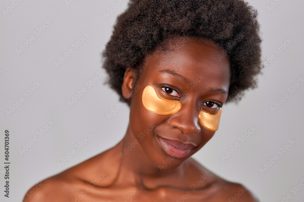 African-American woman isolated in the background