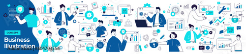 Full collection Business illustration