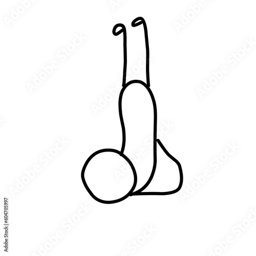 Stick Man poses