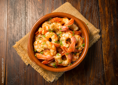 langostinos al ajillo