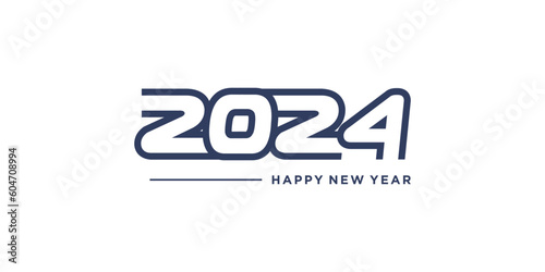 2024 logo idea with creative abstract concept