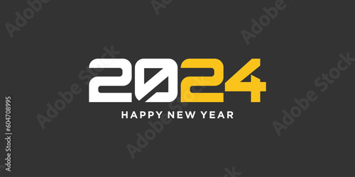 2024 logo idea with creative abstract concept