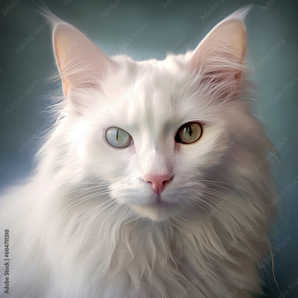 A Portrait of Purity: Celebrating the Pristine Beauty of Turkish Angora Cats