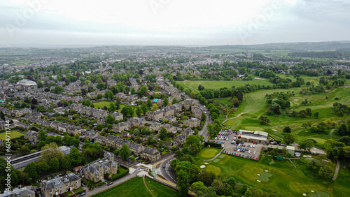 City of Stirling aerial view, Scotland, Uk