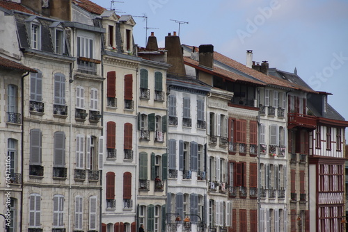 House in the old town of Bayonne, France