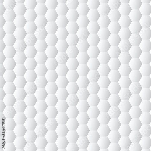 abstract monochrome seamless honeycomb white gradient pattern.