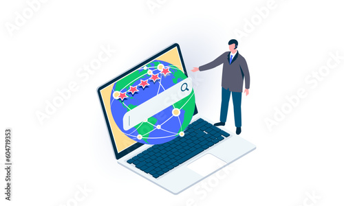 Retail Distribution Isometric Icons