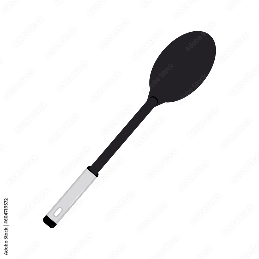 Kitchen solid spoon clipart vector illustration. Simple solid serving spoon flat vector design. Solid spoon icon isolated on white. Metal spoon icon. Kitchen concept symbol icon Kitchen solid spoon clipart vector illustration. Simple solid serving spoon flat vector design. Solid spoon icon isolated on white. Metal spoon icon. Kitchen concept symbol icon