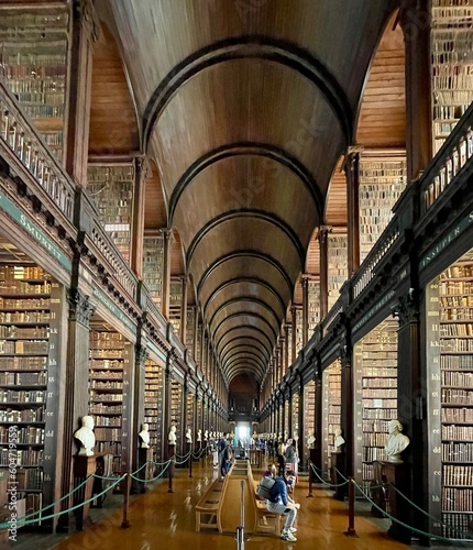 The old library of Trinity college, Dublin, Ireland