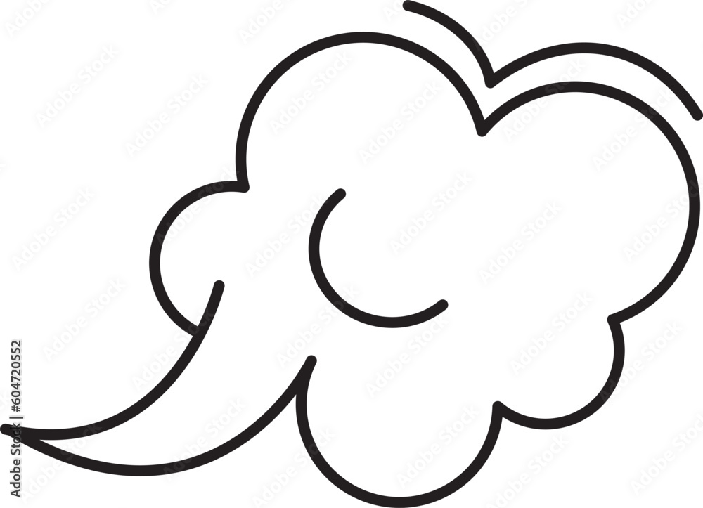 Fart cloud vector line icon, smoke poof doodle, comic breath, air, steam puff, dust or flatulence, cartoon smell pop, funny gas outline design. Editable stroke. Aroma illustration Fart cloud vector line icon, smoke poof doodle, comic breath, air, steam puff, dust or flatulence, cartoon smell pop, funny gas outline design. Editable stroke. Aroma illustration