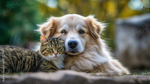 Two Hearts, One Home: Cat and Dog as Roommates © Guilherme