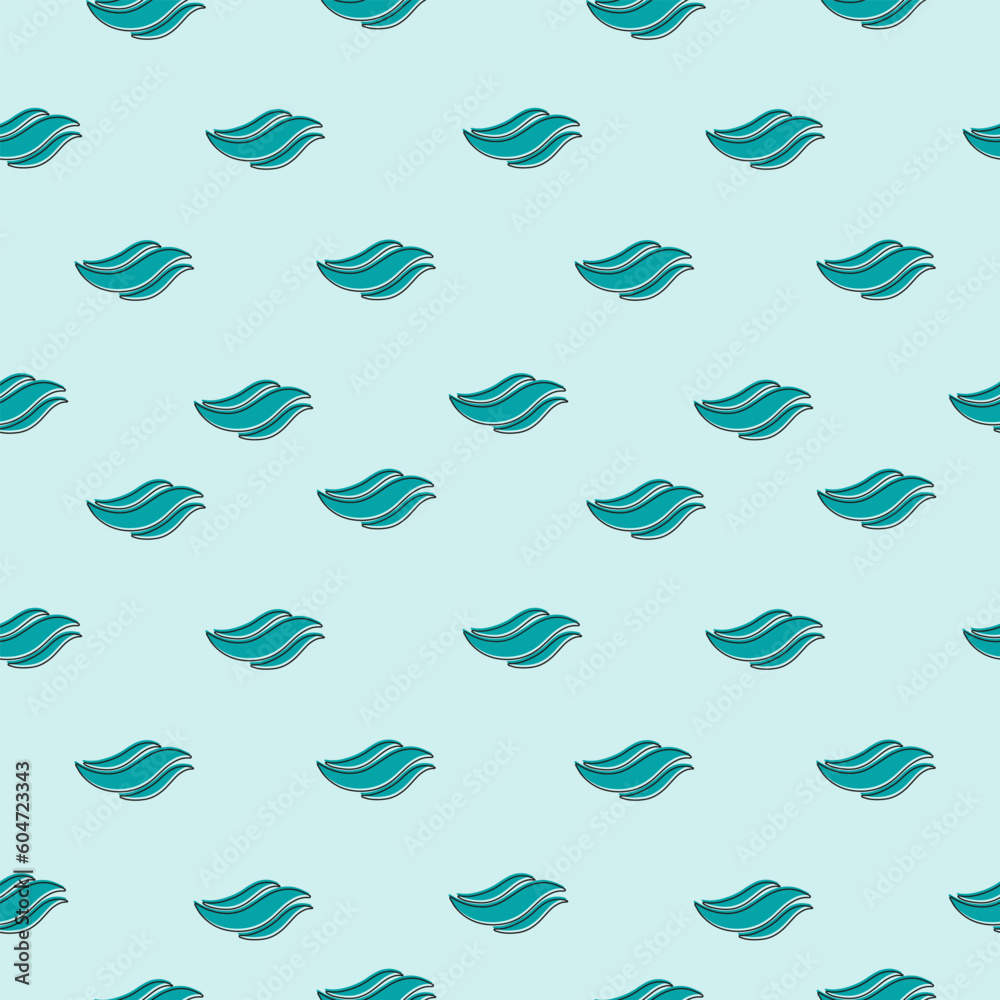 Vector seamless texture Modern geometric background Repeating pattern with wavy lines