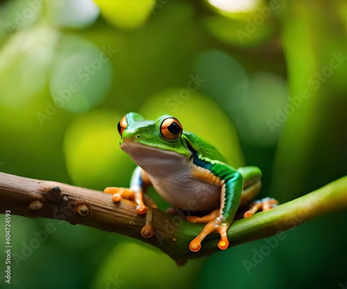 green tree frog, Generative Ai