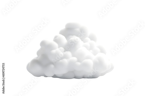 white cloud isolated with transparent background photo