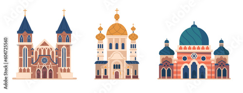 Religious Architecture, Magnificent Church And Mosque Structures, Embodying Faith And Spirituality, Intricate Designs