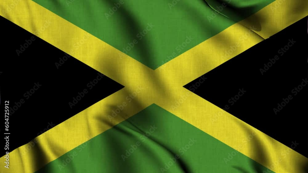 Jamaica Flag Waving
