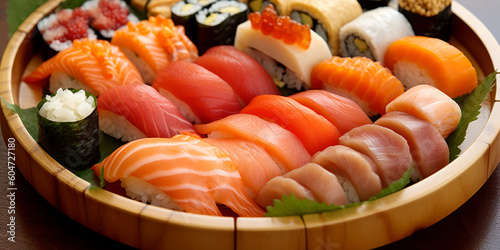 Sushi e sashimi giapponese