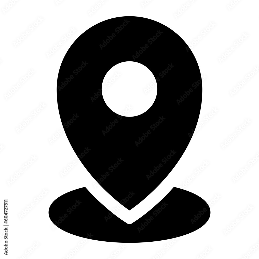Pin Location Simple Line Icon Symbol Pin Location Simple Line Icon Symbol