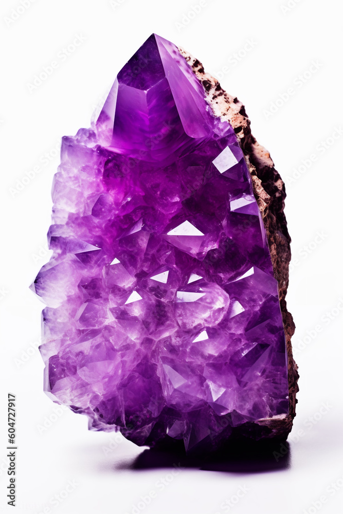 Fototapeta premium Large amethyst quartz crystal geode. Generative AI