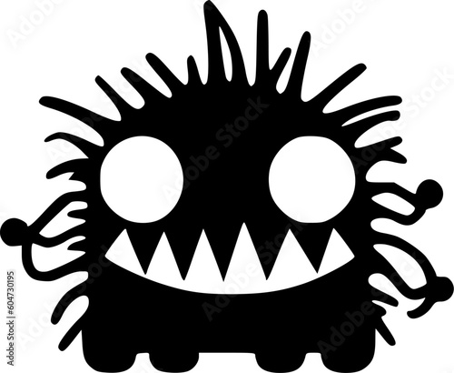 Monster - Minimalist and Flat Logo - Vector illustration