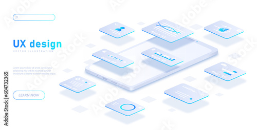 UX design concept white
