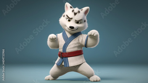 Karate the cute Husky dog © Absent Satu