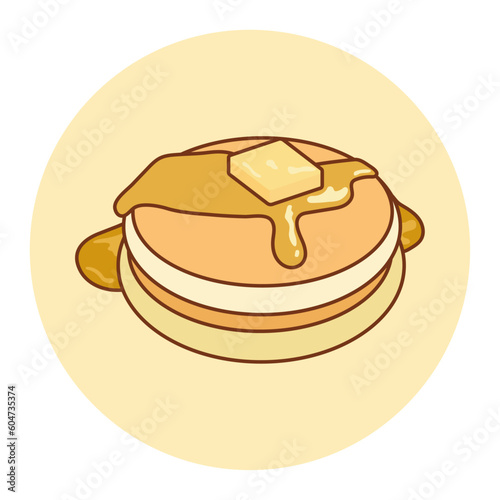 Pancake vector design. Illustrations for prints, stickers, invitation cards, web design, blogs, social media, and more.