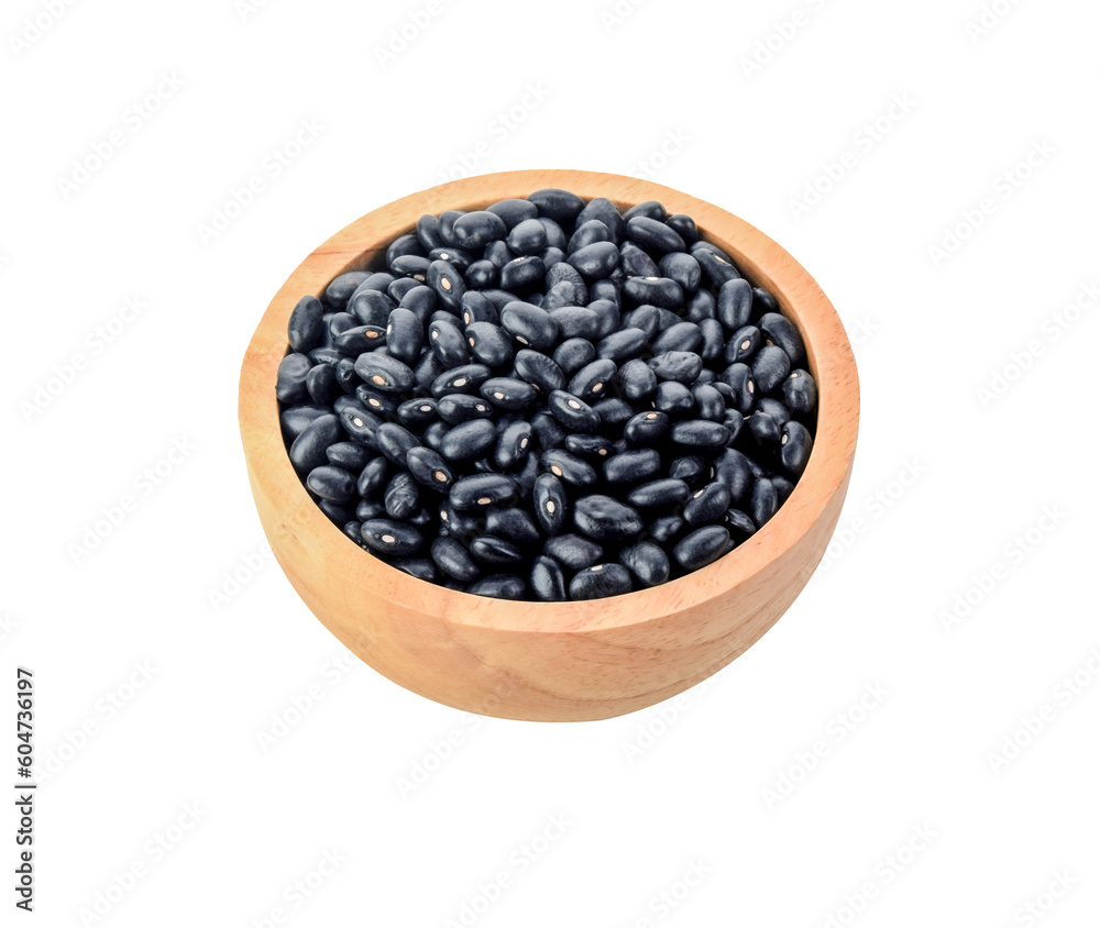 Black beans in cup on transparent png Black beans in cup on transparent png