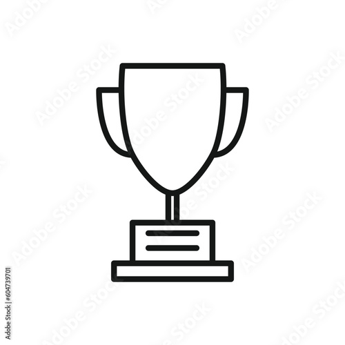 Editable Icon of Trophy reward, Vector illustration isolated on white background. using for Presentation, website or mobile app
