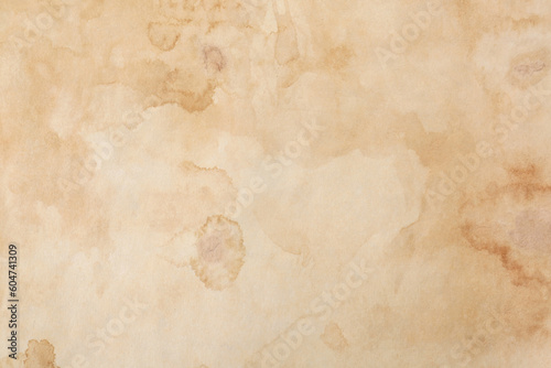 Sheet of parchment paper as background, top view