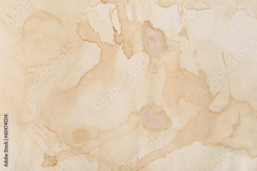 Sheet of parchment paper as background, top view